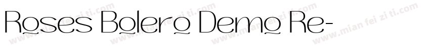 Roses Bolero Demo Re字体转换